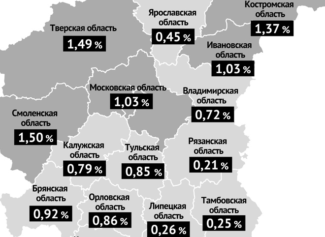 В Рязанской области самая низкая доля смертей от COVID-19 в ЦФО