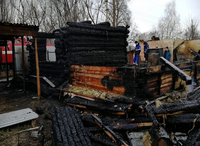 Названа причина трагического пожара в Рыбновском районе