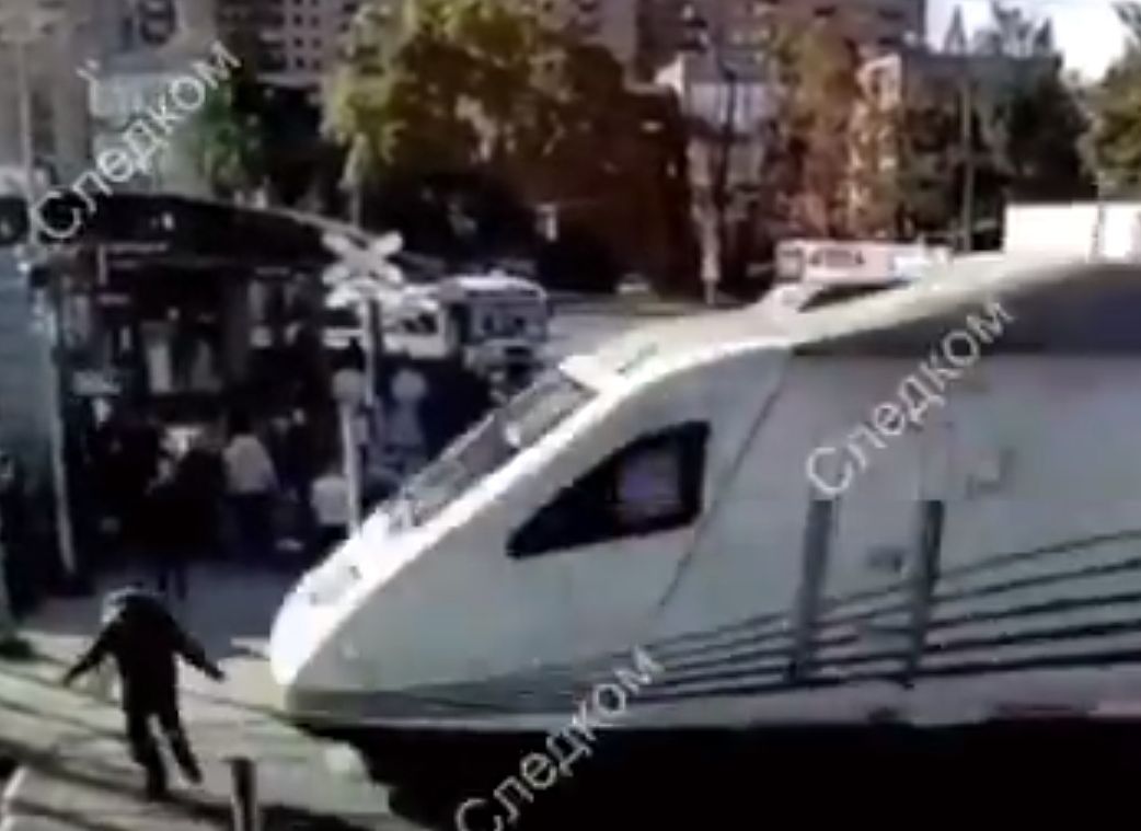 В Санкт-Петербурге скоростной поезд сбил бомжа (видео)