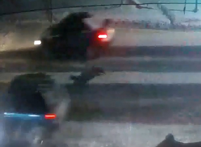 Наезд на женщину на Куйбышевском шоссе попал на видео