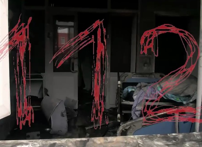 Опубликовано видео изнутри сгоревшей больницы Семашко в Рязани
