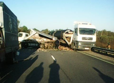 На трассе М5 в Сасовском районе произошла массовая авария