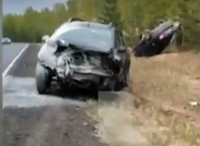На трассе Рязань – Клепики произошла авария с опрокидыванием