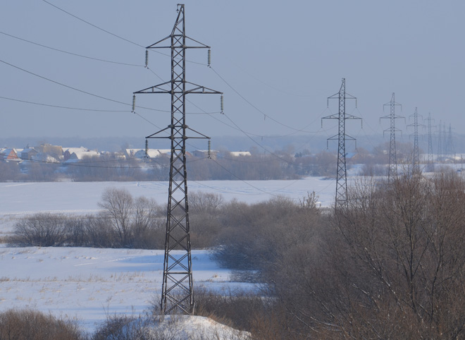 В Рязанском районе отключили электричество из-за снегопада