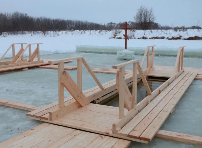 Мэрия: купели на Ореховом озере полностью готовы для Крещенских купаний