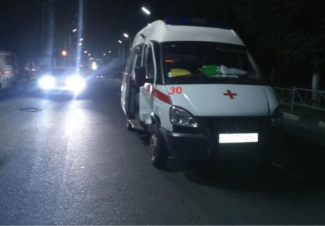 В Рязани машина скорой помощи попала в ДТП
