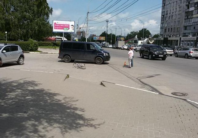 У вокзала Рязань-2 сбили 14-летнего велосипедиста