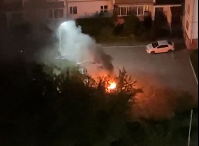 В МЧС рассказали о загоревшемся на улице Фирсова автомобиле