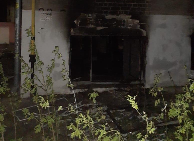 Опубликовано видео с места трагического пожара на улице Гагарина