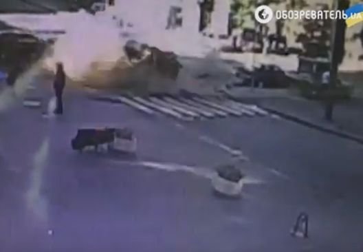 Опубликована видеозапись взрыва машины Павла Шеремета
