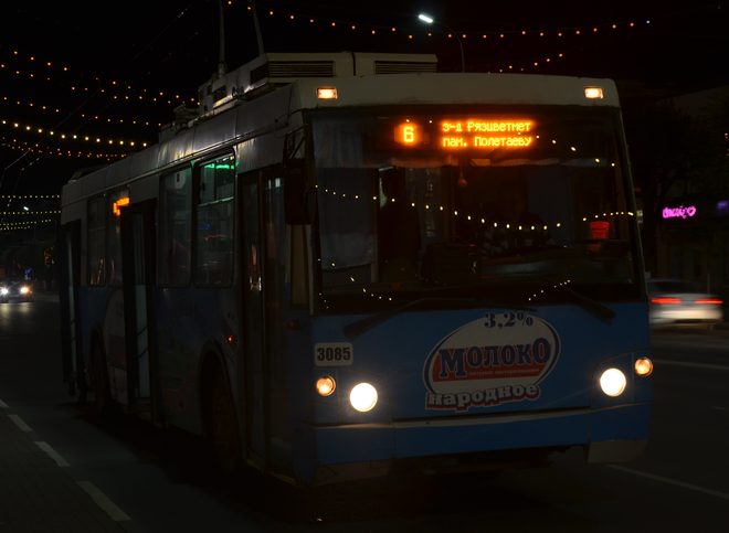 В ночь на Рождество в Рязани будет работать общественный транспорт
