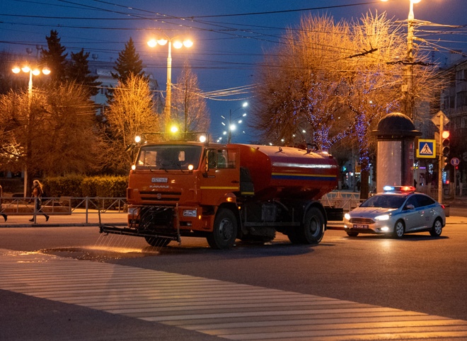 Сегодня в Рязани вновь будут дезинфицировать улицы