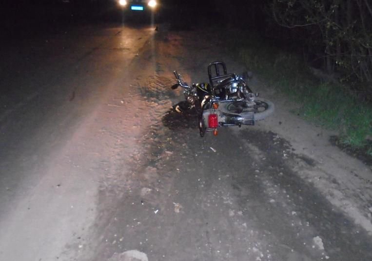 В Рязанской области пьяный водитель врезался в мопед