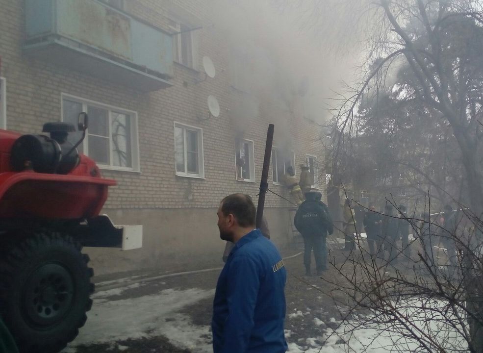 В Касимове загорелся четырехэтажный дом