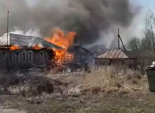 В селе в Сасовском районе сгорели дотла семь домов