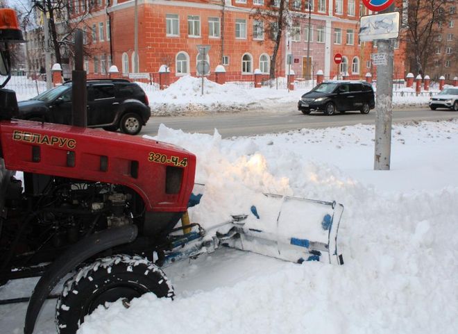 За сутки с улиц Рязани вывезли 4,7 тыс. кубометров снега