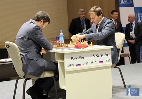 Карякин догнал Свидлера на Кубке мира по шахматам