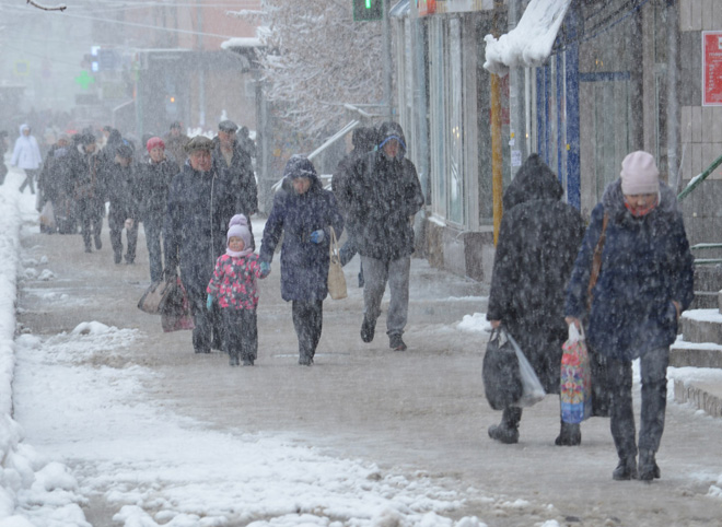 В ближайшее время в Рязани ожидаются мокрый снег и сильный ветер