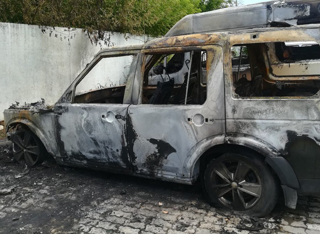 В Скопине ночью сгорели два автомобиля (фото)