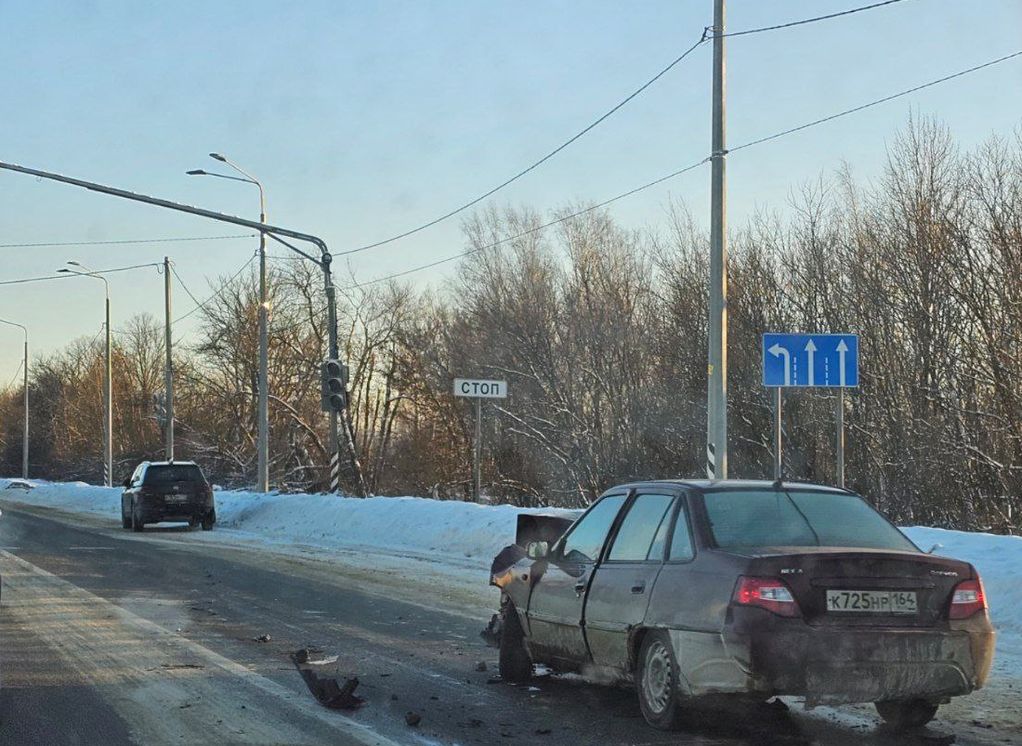 На въезде в Рязань из-за аварии образовался затор