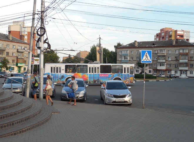 В Рязани из-за обрыва провода изменился маршрут двух троллейбусов