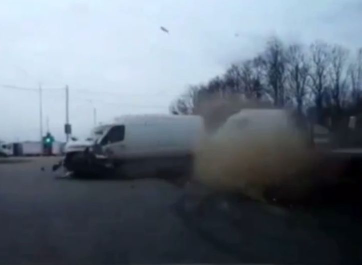 Пятничная авария на трассе М5 в Рыбновском районе попала на видео