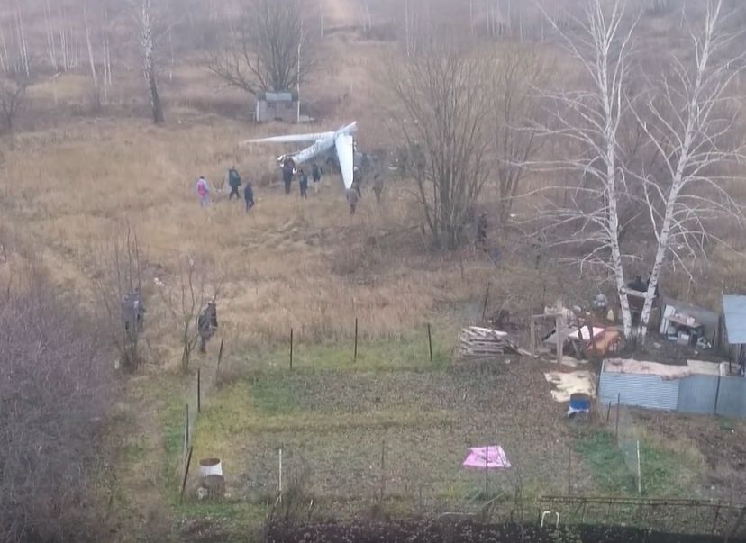 В сети появилось видео с места падения беспилотника под Рязанью
