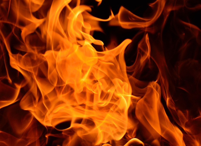 На пожаре в Горроще пострадал человек