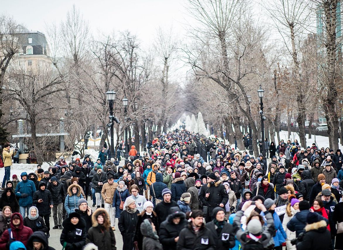 В Москве и Петербурге прошли «Марши материнского гнева»