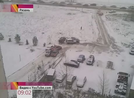 «Первый канал» проиллюстрировал непогоду в России видеозаписью из Рязани