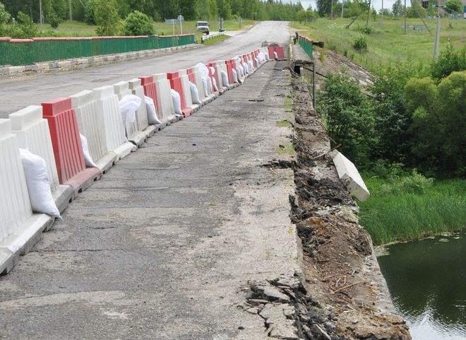 В Кораблинском районе обрушились перила моста через Ранову