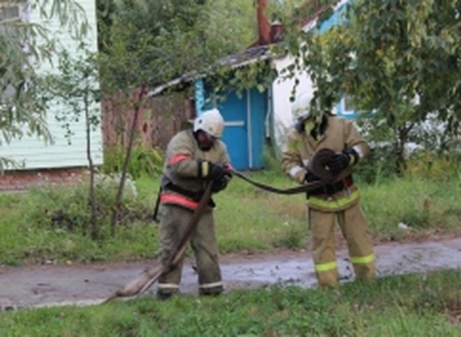 На пожаре в Михайлове пострадал мужчина