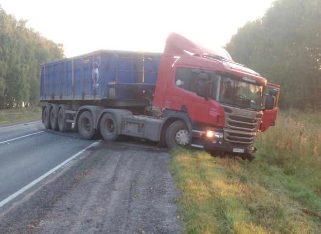 В ДТП с грузовиком на трассе Рязань — Пронск пострадали два человека