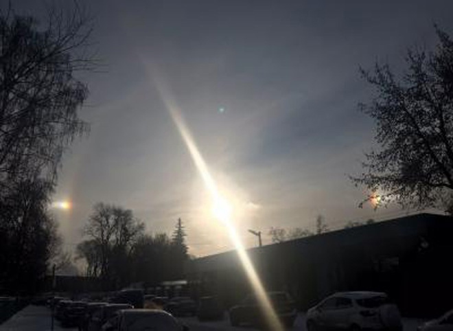 В Рязани сфотографировали три солнца сразу