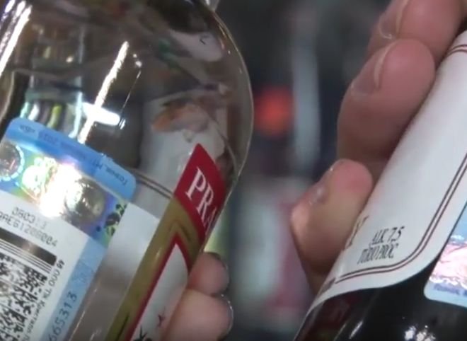 В Рязани магазин торговал алкоголем без лицензии (видео)