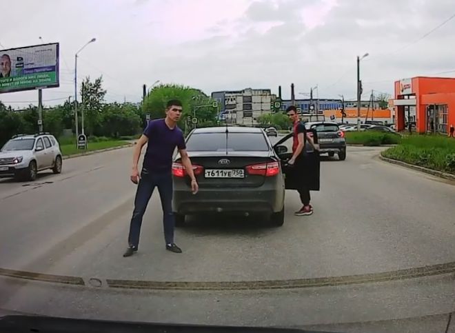 На улице Зубковой засняли неадекватного водителя