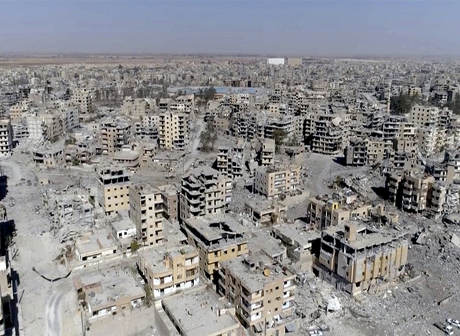Минобороны: сирийскую Ракку разбомбили, как Дрезден в 1945 году
