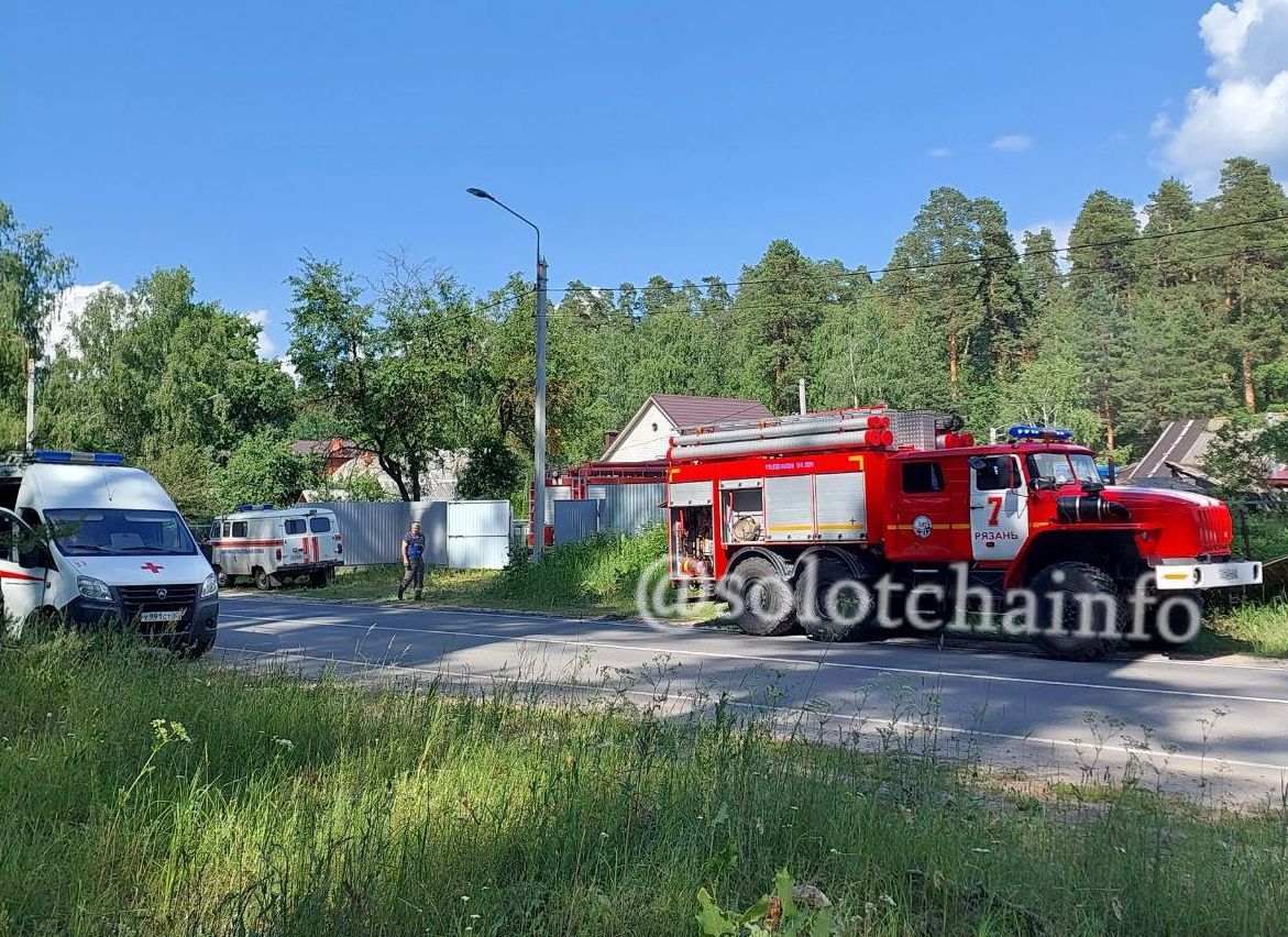 В Солотче произошел пожар