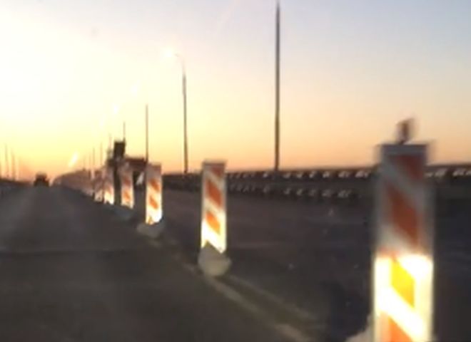 Рязанцы засняли «ремонт» Солотчинского моста в ночное время