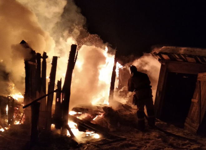 В Путятинском районе во время поминок сгорел дом