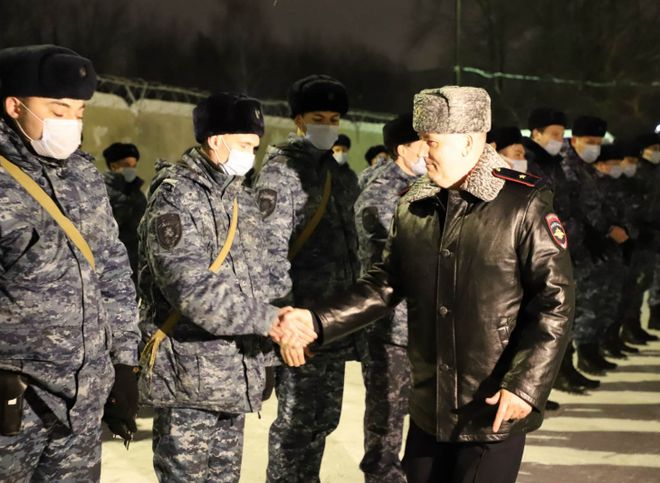 В Рязани встретили полицейских, вернувшихся из командировки на Северном Кавказе