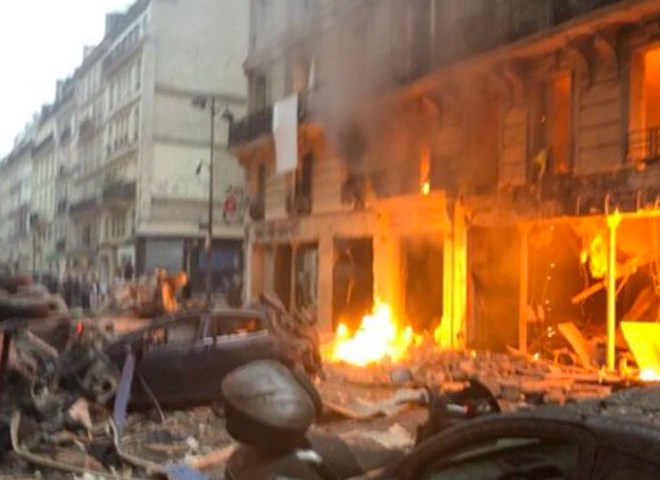 В центре Парижа прогремел сильный взрыв