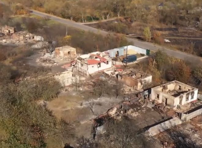 Опубликовано видео с последствиями пожара на складе боеприпасов в Скопинском районе