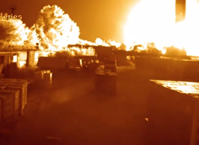 Момент взрыва на Рязанской ГРЭС попал на видео
