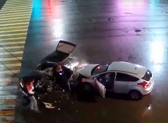 Аварии на Первомайском проспекте и Московском шоссе попали на видео