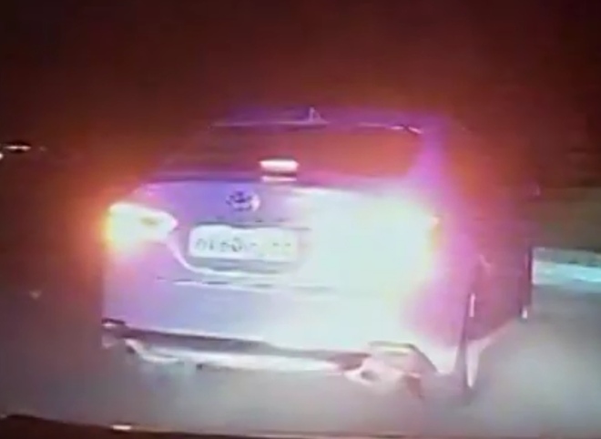 Под Рязанью пьяная водитель Toyota Camry пыталась уйти от полицейской погони
