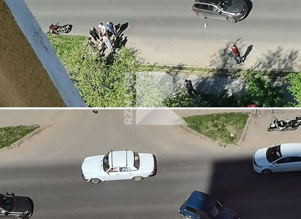 На улице Полевой «Нива» сбила мотоциклиста