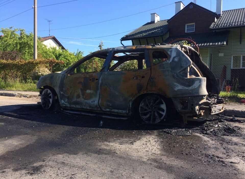 Ночью в Касимовском районе сгорели два автомобиля