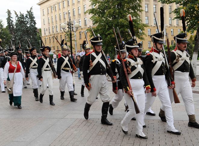 Рязанский пехотный полк принял участие в исторической баталии