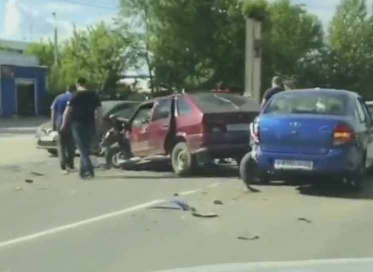 В ГИБДД рассказали подробности массовой аварии на Ряжском шоссе